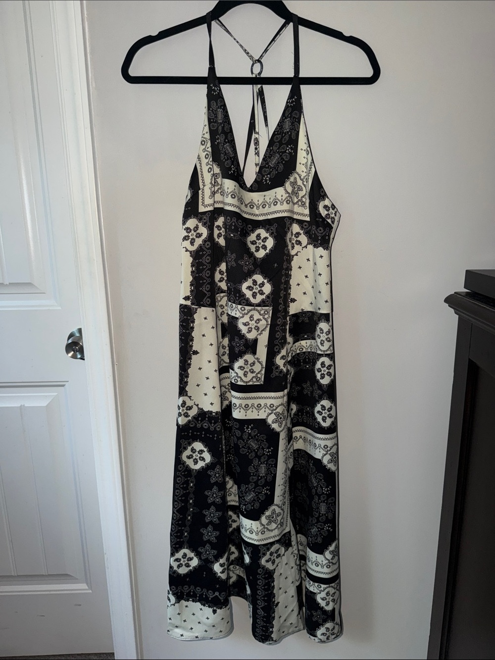 topshop maxi patchwork dress